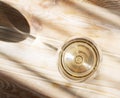 White Wine Glass on Ripe Green Grapes Background in Sunny Day