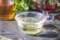 White wine vinegar Royalty Free Stock Photo