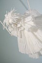 White Winged Angel Paper puppet Royalty Free Stock Photo