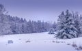 White winter wonderland scenery in South Londonderry, Royalty Free Stock Photo