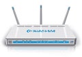 White wireless ADSL router