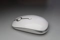 white wireless computer mouse isolated on dramatic technology modern presentation Royalty Free Stock Photo