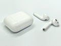 White Wireless Earbuds Out of Case