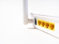 White wireless internet WI-FI router Royalty Free Stock Photo