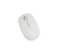 White wireless optical mouse on isolated white background Royalty Free Stock Photo