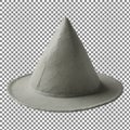 White Witch Hat on Checkered Background Royalty Free Stock Photo