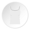 White woman tank top icon circle