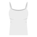 White woman tank top icon isolated