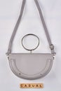 White womens handbag.