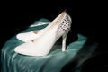 White womens shoes Royalty Free Stock Photo