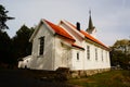 White wood church Stole, Telemark, Norway Royalty Free Stock Photo