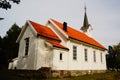 Bílý dřevo kostel ukradl, norsko 