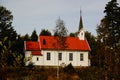 White wood church Stole, Telemark, Norway Royalty Free Stock Photo