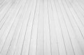 White wood floor texture background. plank pattern surface pastel painted wall; gray board grain tabletop above oak timber; tree Royalty Free Stock Photo