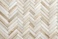 White Wood Herringbone Texture with Fishbone Design Royalty Free Stock Photo