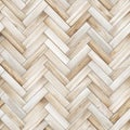 White Wood Herringbone Texture with Fishbone Design Royalty Free Stock Photo