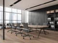 White and wooden board room corner Royalty Free Stock Photo