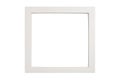 White wooden border photo frame minimalistic modern looking square classic