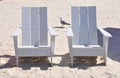 White wooden chairs