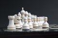 White wooden chess Royalty Free Stock Photo