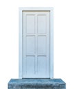 White wooden door Royalty Free Stock Photo