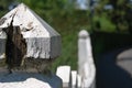 White wooden fence Royalty Free Stock Photo