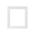 White Wooden frame Picture isolated on white background. Royalty Free Stock Photo