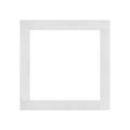 White Wooden frame Picture isolated on white background. Royalty Free Stock Photo