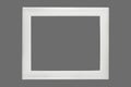 White wooden photo picture frame simple empty minimal modern style