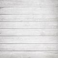 White wooden planks, tabletop, floor surface or wall. Royalty Free Stock Photo