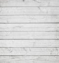 White wooden planks, tabletop, floor surface or wall. Royalty Free Stock Photo