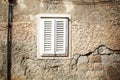 White wooden shutters closeup. May use as background