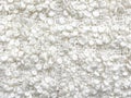 White wool boucle texture.