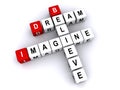 Dream imagine believe