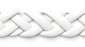 White Woven Rope Texture CloseUp for Background or Design Use in Creative Projects Royalty Free Stock Photo