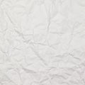 White wrinkled paper background texture