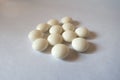 White xylitol mints