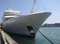 White yacht Royalty Free Stock Photo