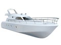 White yacht Royalty Free Stock Photo