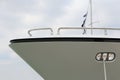 The white yacht prow Royalty Free Stock Photo