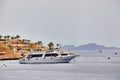 White yacht in Red sea, Egypt Royalty Free Stock Photo