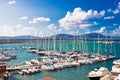 White yachts in the port Royalty Free Stock Photo