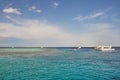 White yachts in Red sea Royalty Free Stock Photo