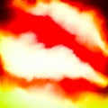 White, yellow, red and black background, creative fire, flames and smoke concept Royalty Free Stock Photo