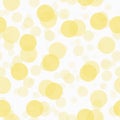 White And Yellow Transparent Polka Dot Tile Pattern Repeat Backg