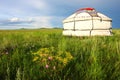 White yurt