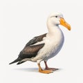 Whitebeak Tropical Pelican 3d Model In Inventive Character Design Style