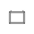 Whiteboard line icon