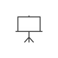 Whiteboard line icon