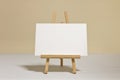 Whiteboard on wooden easel